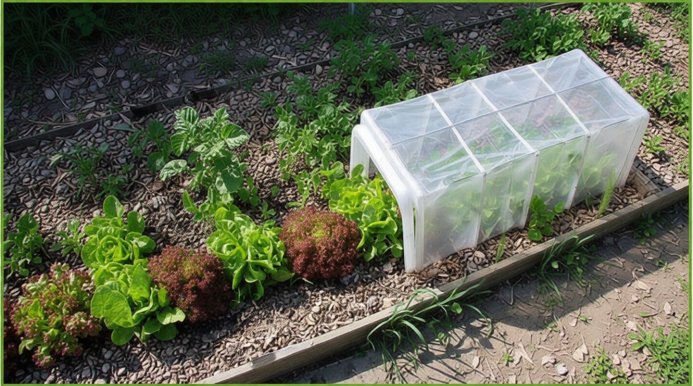 9. Laitues de printemps : semis échelonnés sous tunnel 🥬