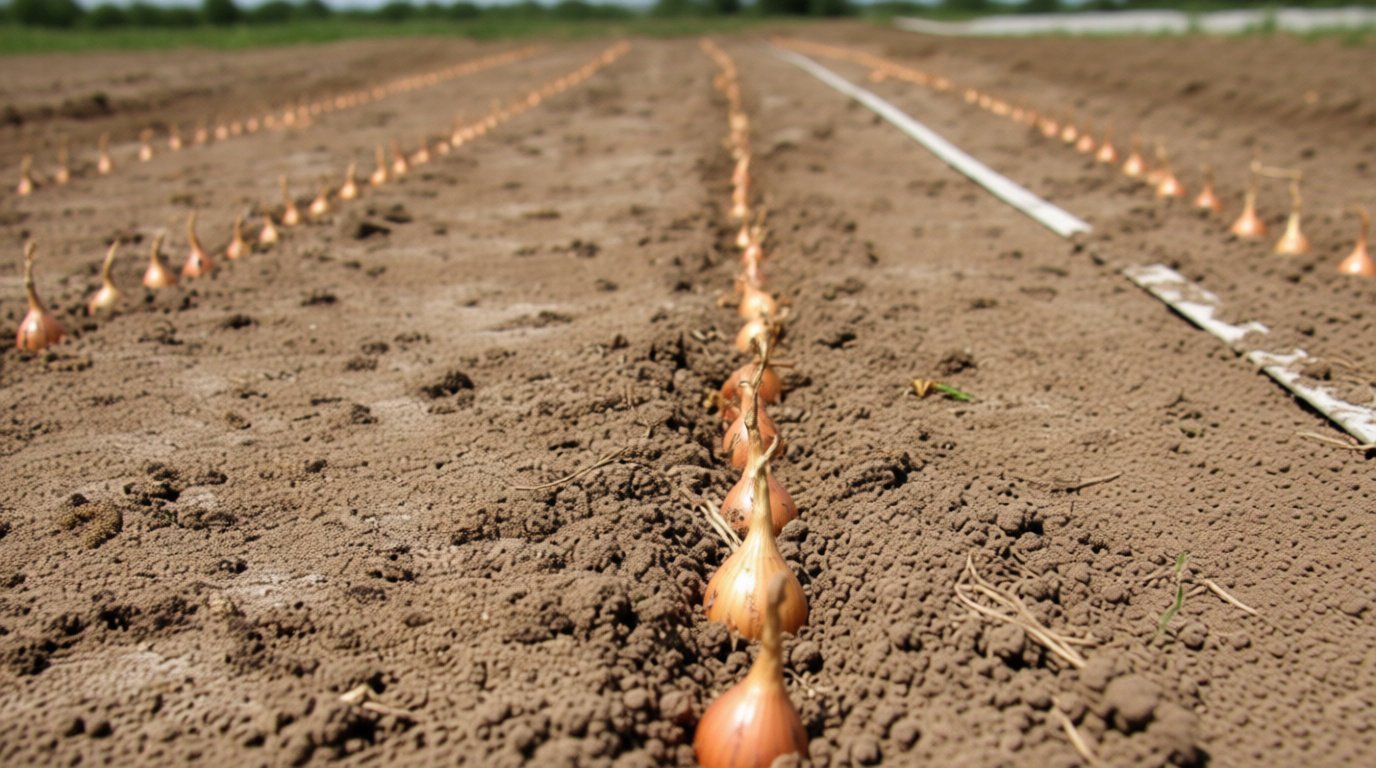 7. Oignons : installer les bulbilles en terre drainée 🧅