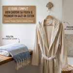 fouta et peignoir en gaze