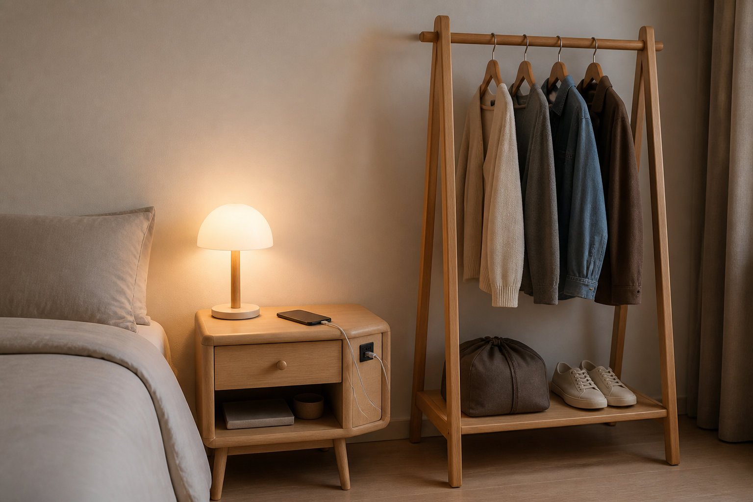 Transformer une pièce classique en suite accueillante avec des détails pratiques 🏨