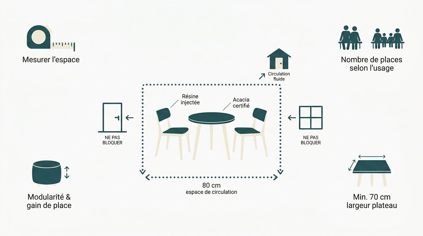 Aménagement optimisé d'un petit salon de jardin sur une terrasse moderne